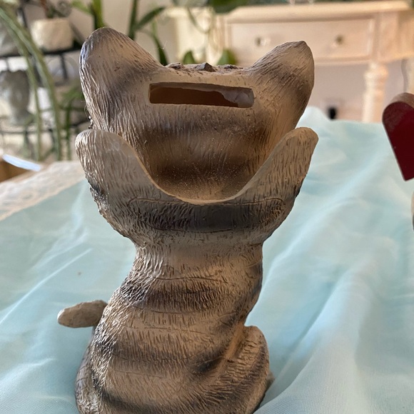 CAT FOLK ART & CAT BANK/GLASSES HOLDER - Picture 3 of 5